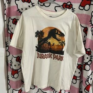 Jurassic world white shirt 2x